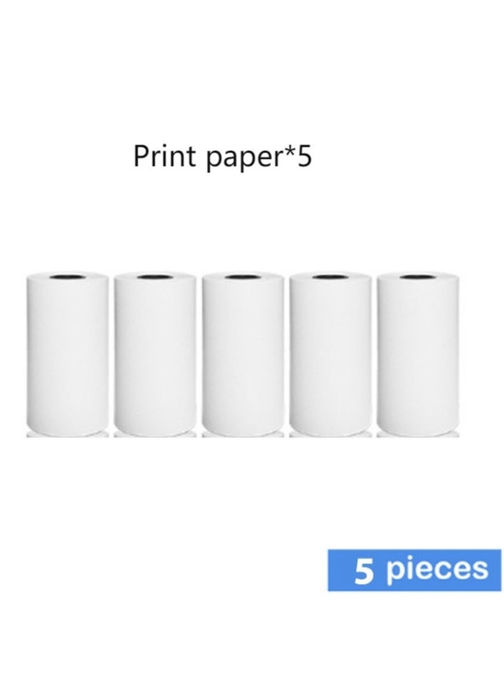 Generic Direct Thermal Printer Print Paper 5 Rolls, 57x25mm/57x30mm  - Image 1