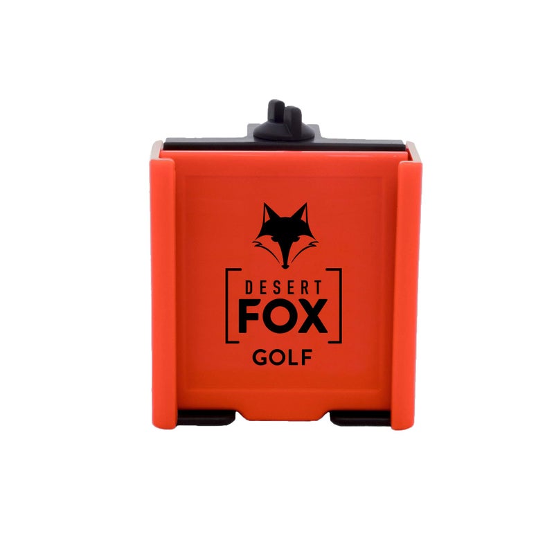 DESERT FOX GOLF حامل الهاتف جولف فوكس الصحراوي – حامل هاتف عربة جولف قابل للتعديل مع حزام آمن للاستخدام اليدين الحرة لتطبيقات GPS والجولف – ملاءمة عالمية - Image 2