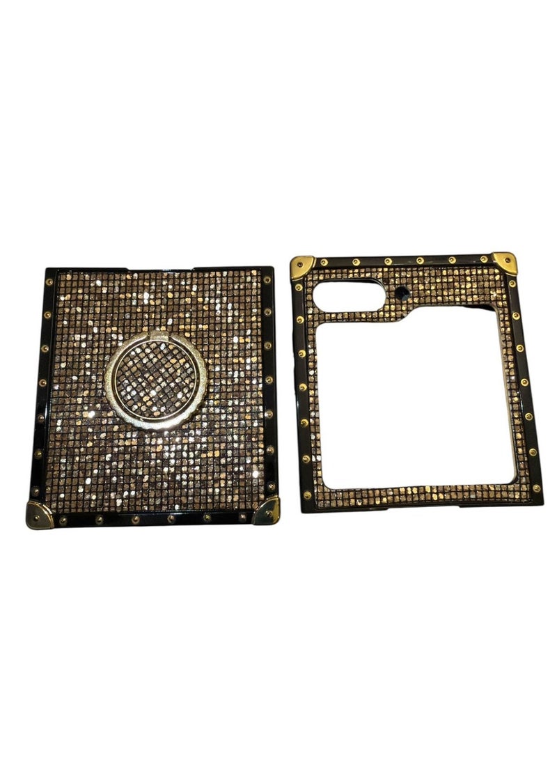Multi Impex Luxury Rhinestone Flip Case for Samsung Galaxy Z Flip 5 – Glitter Bling Protective Cover with Ring Holder - Image 2