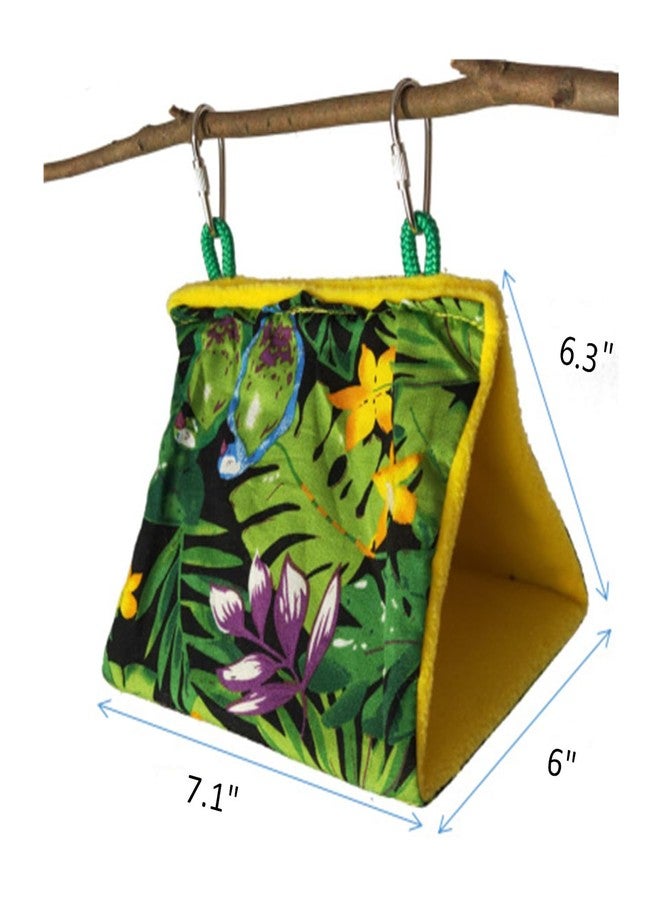 TAKSDAI Bird Hut Spring Warm Hanging Hammock Cage Hideaway Shade Lounge Swing Tent Bed for Conure Parrot Rat Cockatoo Quaker Parakeet - Image 2