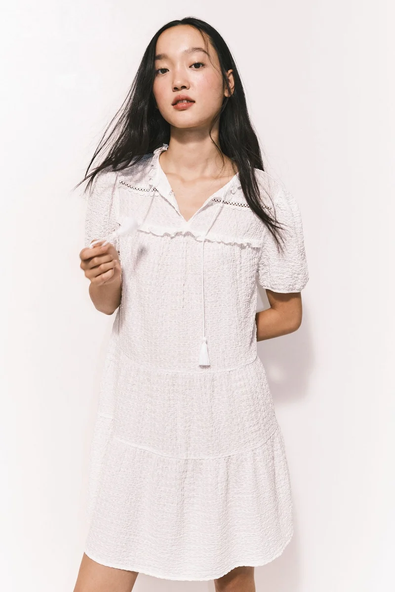 H&M Crinkled jersey dress