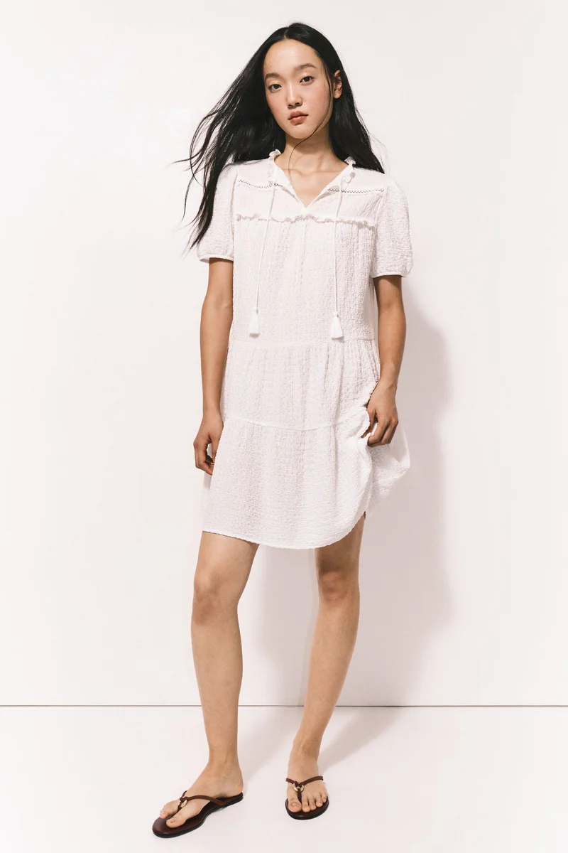H&M Crinkled jersey dress