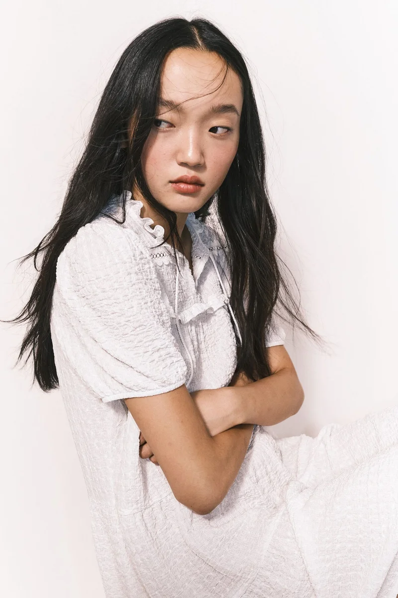 H&M Crinkled jersey dress