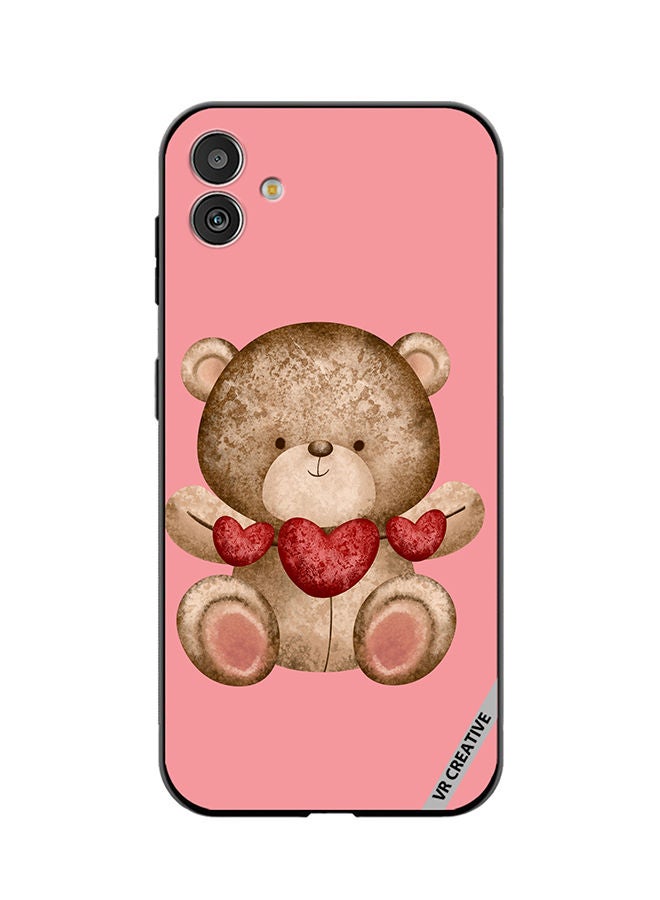 VR CREATIVE Protective Case Cover For Samsung Galaxy M13 5G Bear Love Design Multicolour - Image 1