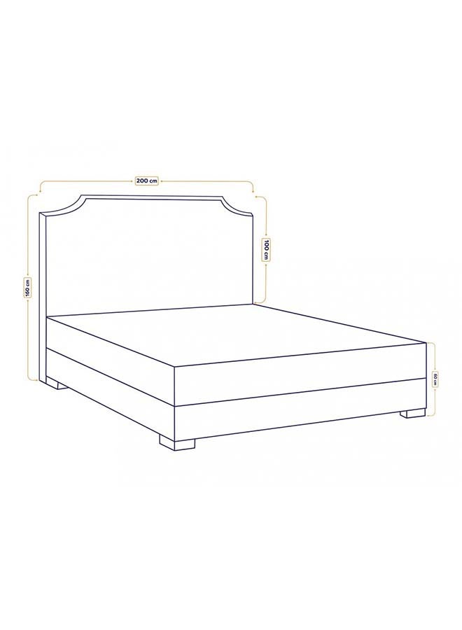 House One H114 | Velvet headboard - Brown  - Image 3