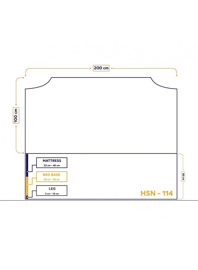 House One H114 | Velvet headboard - Brown  - Image 2