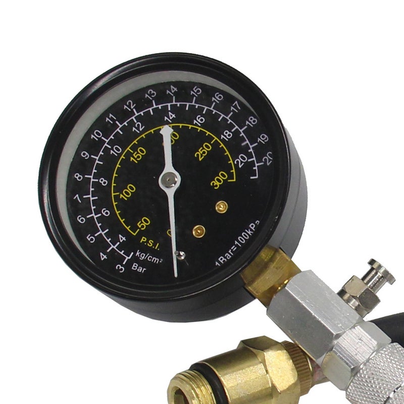 Engine Cylinder Compressions Tester Kit 0-300PSI Pressure Gauge Check Test Tool Automotive Repairing Tool - Image 5