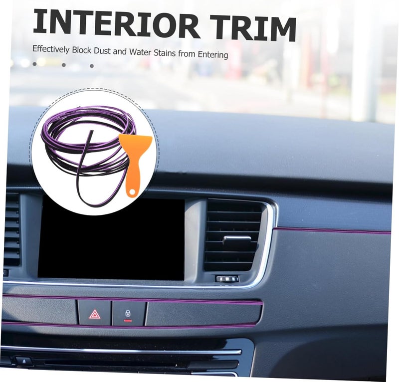 Interior Trim Car Modification Dashboard Accessories Rv Decorative Strips Easy Fit Clean Design - Image 3