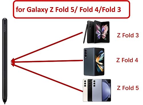 JMBTQ قلم S Pen Fold Edition، بديل قلم Galaxy Z Fold 6/5، لجهاز Samsung Galaxy Z Fold 6/Fold5/Fold 4/Fold 3 + نصائح/رؤوس (قلم + علبة) - Image 3