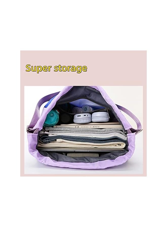 Raxoom Drawstring Backpack Shoe Storage Large-Capacity Swimming Bag Side Zipper Pocket Portable Storage Bag Men Dry & Wet Separation Waterproof Beach Bag Female Fitness Sports Bag Waterproof - Image 2
