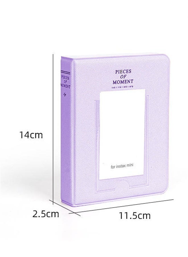 هومستر 64 جيوب ألبوم الصور ، لكاميرا فوجيفيلم إنستاكس ميني 12 ، 11 ، 9 ، 8 + ، 8 ، 7 ، 25 ، 26 ، 50 ، 70 ، 90 ، بولارويد سناب ، Z2300 ، فيلم طابعة فورية ، بنفسجي بنفسجي - Image 5