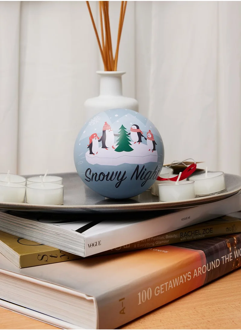 Wax Lyrical Snowy Night Tealights Bauble