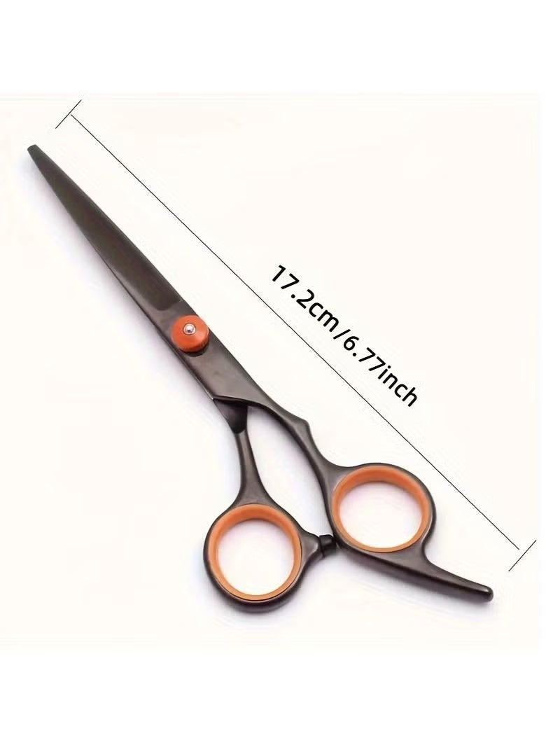 6-inch hair cutting scissors hair cutting tool set. Hair cutting scissors set. Thinning scissors styling tool, shaver comb set, hair cutting comb, shaver, double-sided comb, apple comb - Image 5