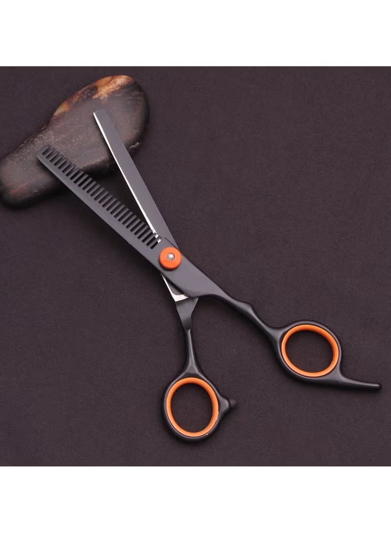 6-inch hair cutting scissors hair cutting tool set. Hair cutting scissors set. Thinning scissors styling tool, shaver comb set, hair cutting comb, shaver, double-sided comb, apple comb - Image 4
