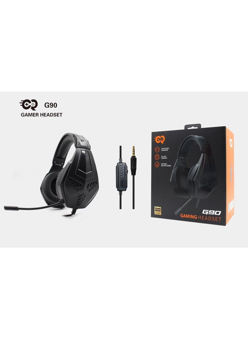 CR Gaming Gamer Headset CRG90 Black - Image 1