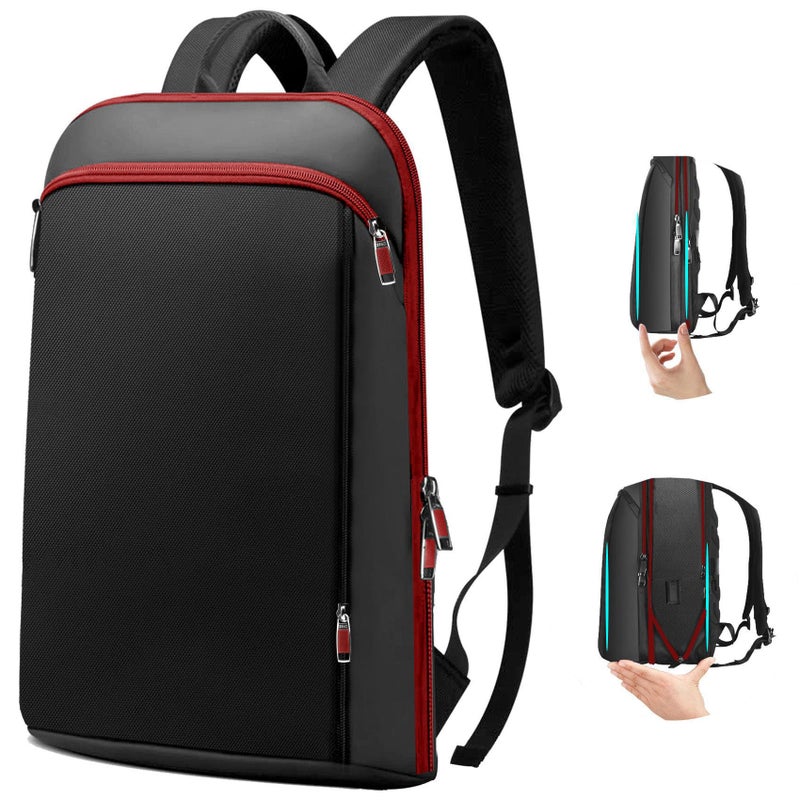 ZINZ Slim and Expandable 15 15.6 16 Inch Laptop Backpack Anti Theft Business Travel Notebook Bag with USB, Multipurpose Large Capacity Daypack for Men & Women,B01RD01 - Image 1