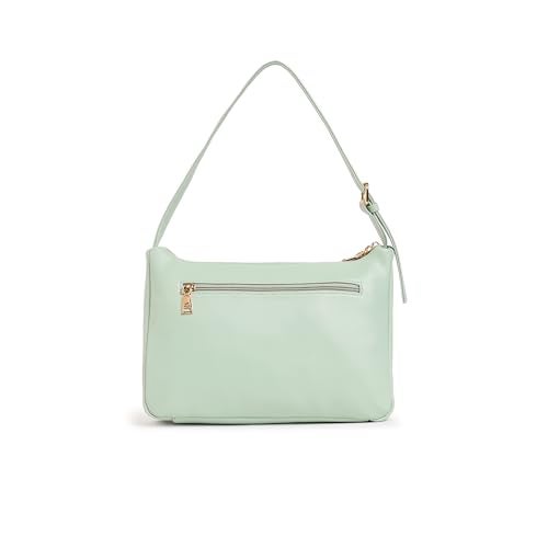 Caprese Jessica Hobo Medium Green Bag for Women Shoulder Bag with Adjustable Strap|Back Zip|Trendy New Shape, Spacious Design, Ideal for Office, Daily Use, and Travel - Image 2
