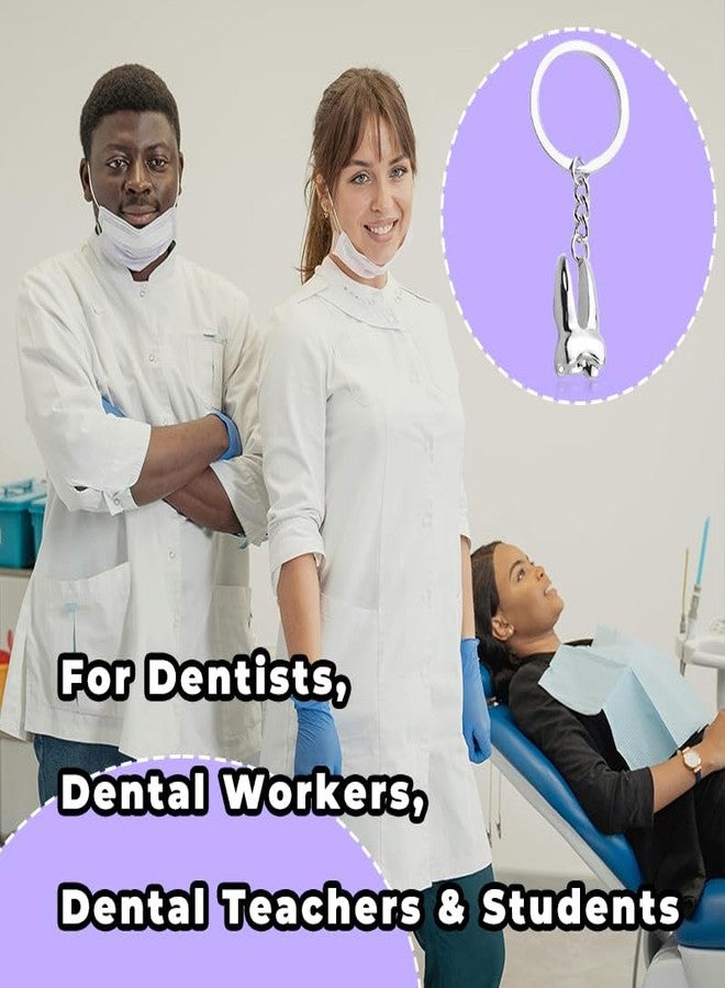 Sdopbinbin Dental Hygienist Gifts for Friend Bestie Dentist Gifts for Women Sister Daughter Birthday Christmas Gifts for Son Brother Tooth Keychain Gift for Dental Student Teacher Appreciation Gifts for Bf Gf - Image 2