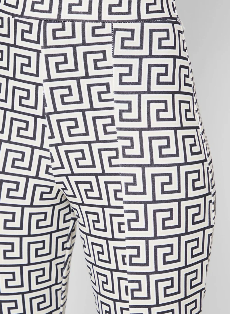 QUIZ Geo Print High Waist Pants