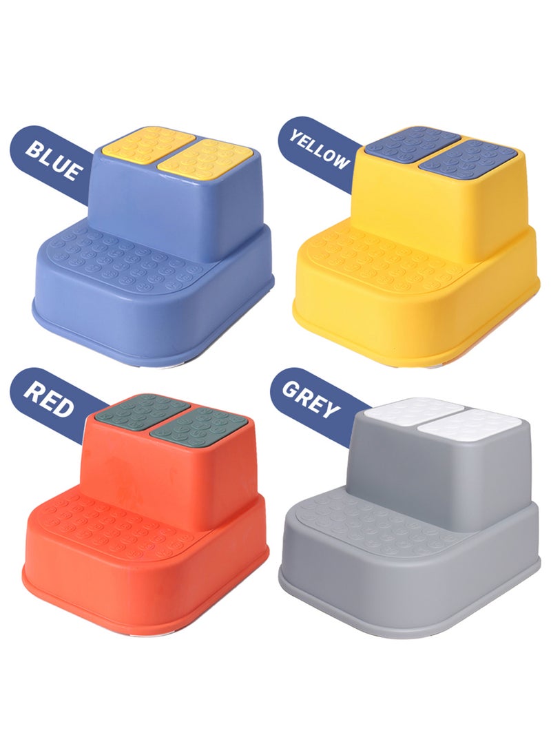 Eazy Kids - Lightweight And Durable Baby Step Stool With Dual Height - Grey - Image 1