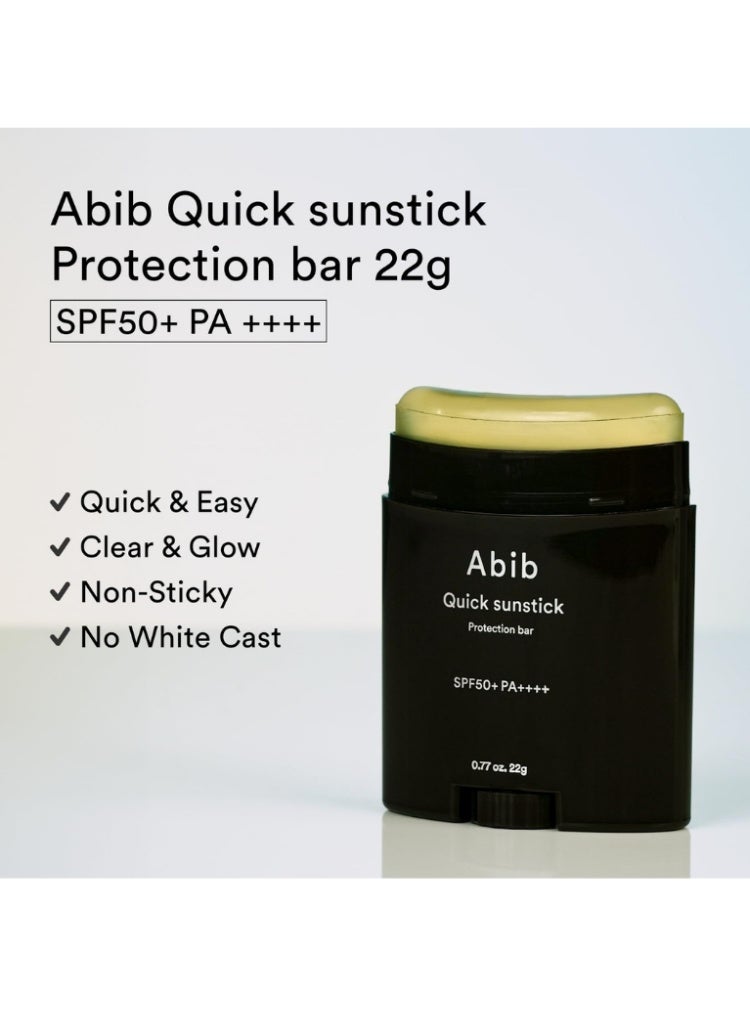 ابيب عبوة واقي الشمس Abib Quick Sunstick Protection Bar SPF50+ 22 جرام – حماية قوية بدون أثر أبيض، صيغة غير لاصقة، مناسب لجميع أنواع البشرة، للوجه والجسم، حماية سهلة ومريحة - Image 3