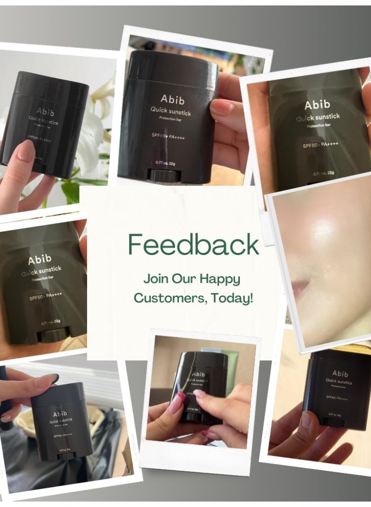 ابيب عبوة واقي الشمس Abib Quick Sunstick Protection Bar SPF50+ 22 جرام – حماية قوية بدون أثر أبيض، صيغة غير لاصقة، مناسب لجميع أنواع البشرة، للوجه والجسم، حماية سهلة ومريحة - Image 2