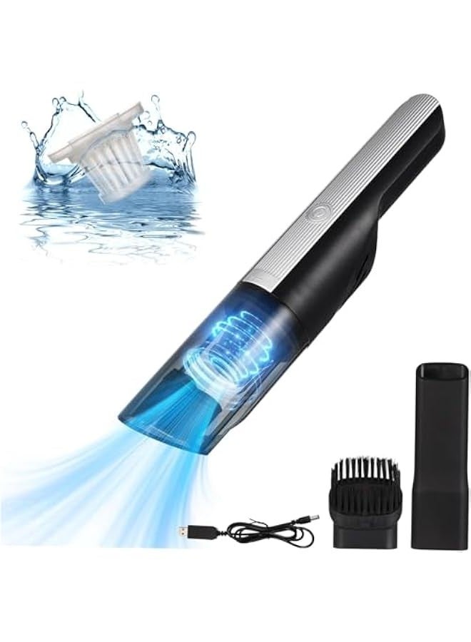 TRASSLE Handheld Vacuum Cleaner Cordless, Mini Hand Vacuum Cleaner with 1000Pa, 120W Powerful Rechargeable Lightweight Wet Dry Portable Vacuum Cleaner for Home, Car, Dust, Pet Hair  - Image 1