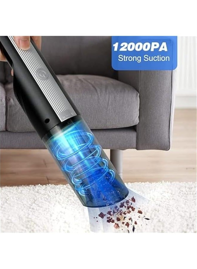 TRASSLE Handheld Vacuum Cleaner Cordless, Mini Hand Vacuum Cleaner with 1000Pa, 120W Powerful Rechargeable Lightweight Wet Dry Portable Vacuum Cleaner for Home, Car, Dust, Pet Hair  - Image 3