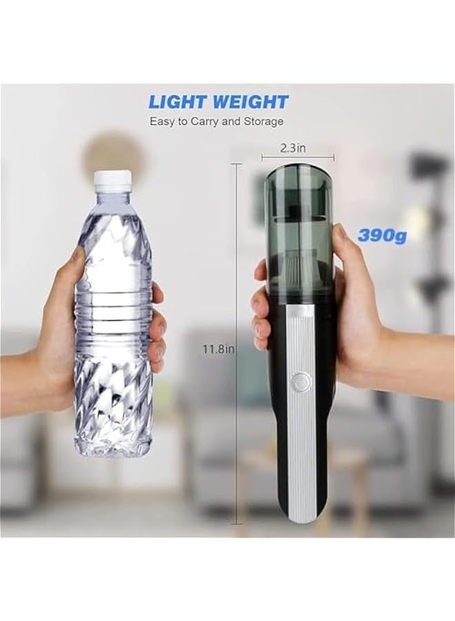 TRASSLE Handheld Vacuum Cleaner Cordless, Mini Hand Vacuum Cleaner with 1000Pa, 120W Powerful Rechargeable Lightweight Wet Dry Portable Vacuum Cleaner for Home, Car, Dust, Pet Hair  - Image 4