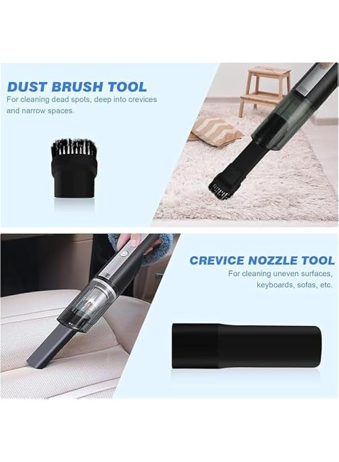 TRASSLE Handheld Vacuum Cleaner Cordless, Mini Hand Vacuum Cleaner with 1000Pa, 120W Powerful Rechargeable Lightweight Wet Dry Portable Vacuum Cleaner for Home, Car, Dust, Pet Hair  - Image 5