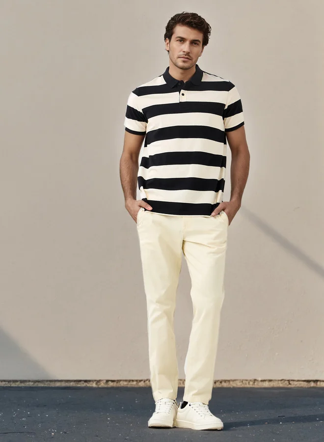 سبلاش فيڤ تيشيرت بولو مخطط