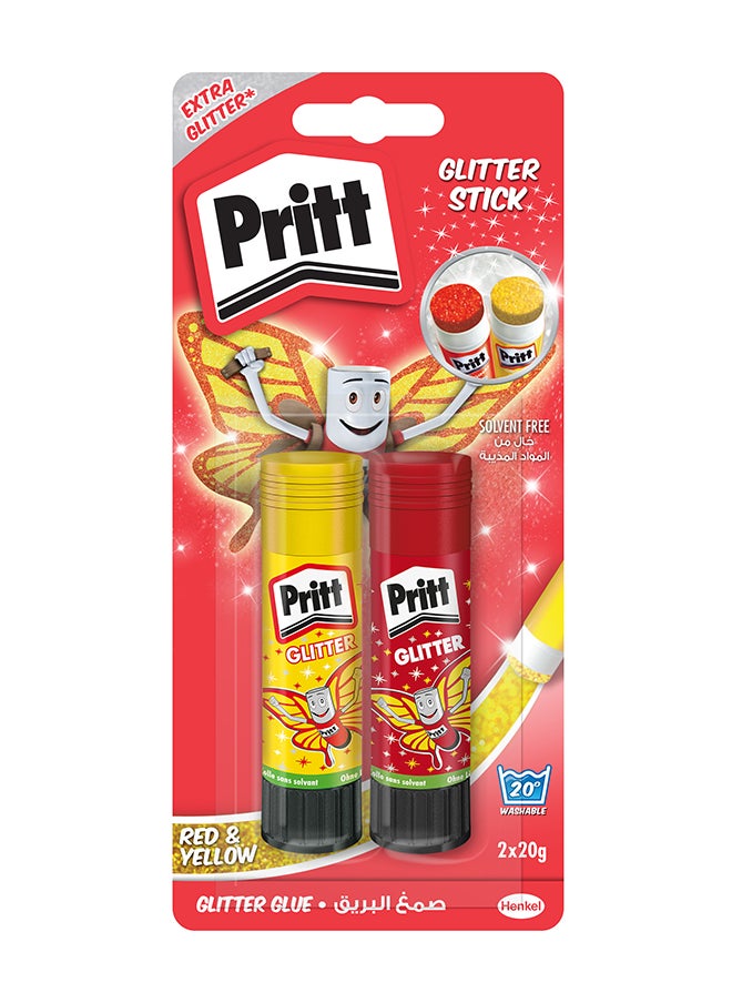 Pritt مجموعة من 2 عصا غراء لامعة  - Image 1