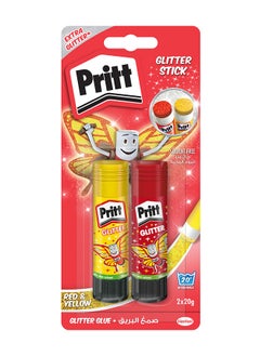 Pritt Glitter Glue Stick Pack of 2  - Image 1