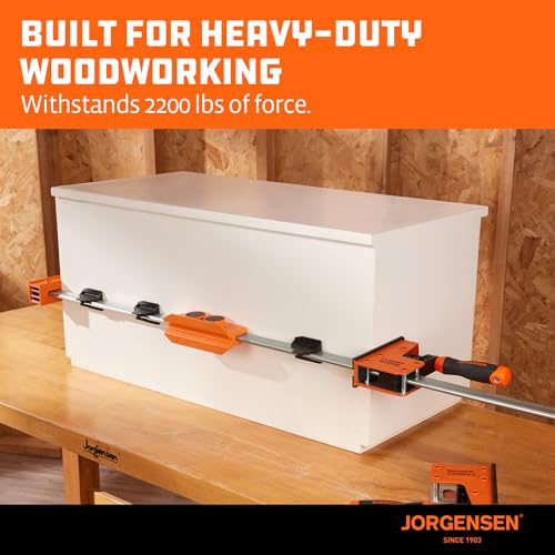 Jorgensen Parallel Clamp Extender, Heavy-Duty Aluminum Connector for Cabinet Master Clamps, 2200LBS Strength, Quick Tool-Free Lock, Extend Clamping Range for Woodworking and Cabinets - Image 5