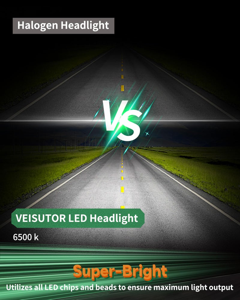 VEISUTOR LED Headlight Assembly for Versys-X300, Projector LED Headlamp Front Lights Head Lights with Hi/Low Beam DRL Turn Signal Fog Light for Kawasaki Z650 Versys-X300 KLE300 2017-2021 Accessories - Image 3