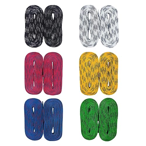 VPRO Hockey Laces Waxed, Hockey Skate Laces - One Pair - Size/Color Choice (72, 84, 96, 108, 120, 130) (120", Orange) - Image 2