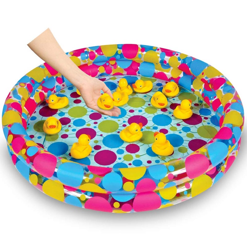 ArtCreativity Duck Pond Carnival Game Pool â€“ 3ft Mini Inflatable Duck Pool for Kids, Durable Kiddie Pool for Outdoor Water Fun, Carnival Party Supplies, Duck Matching Games (Ducks Not Included) - Image 4