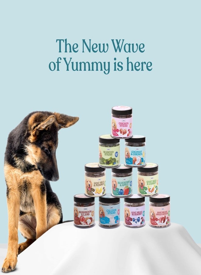 Snackers Coconut and Chicken Dog Treats with Jar 200g | Grain-Free Healthy Chews for Dogs | Supports Teeth & Gums - Image 3