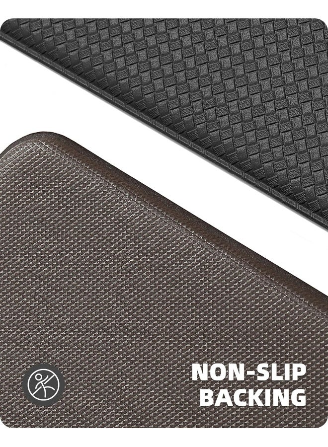 ColorAndGeometry Kitchen Rugs, Kitchen Runner Rug Kitchen Floor Mat, Cushioned Anti-Fatigue Kitchen Mat, Non Slip Waterproof Comfort Standing Padded, Memory Foam Kitchen Mat, 17"X79", Black  - Image 4