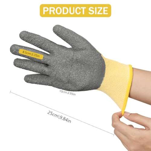 Serplex® Electrical Insulated Gloves Full Palm Rubberization 400V High Voltage Resistance Safe Electrician Work Gloves Non-slip Insulated Gloves Electrician Work Gloves for Men/Women - Image 2