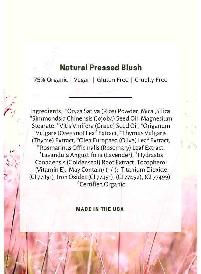 Mom's Secret 100% Natural Blush, Organic, Vegan, Gluten Free, Natural Pressed Blush, Cruelty Free, Made in the USA, 0.18 oz (Petal) - Image 5