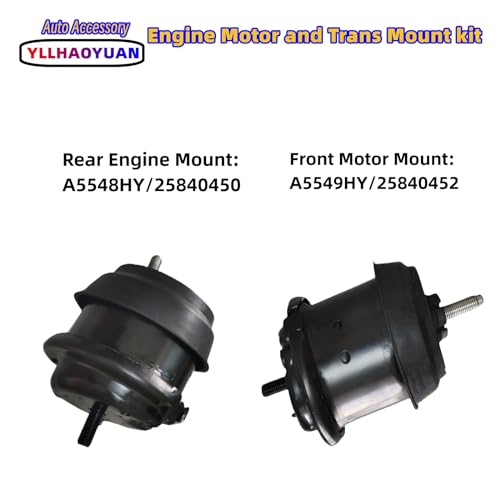 Yllhaoyuan Engine Motor Mount kit Compatible with 2009 2010 2011 2012 2013 2014 2015 2016 2017 Bu-ick Enclave 3.6L Chevrolet Traverse G-MC Acadia Saturn Outlook A5548HY A5549HY A5458HY A5444 - Image 4
