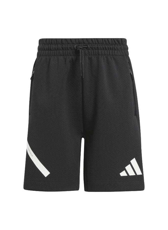 Adidas Adidas J Zne Shorts Black Training Shorts For Kids Unisex 128  - Image 1