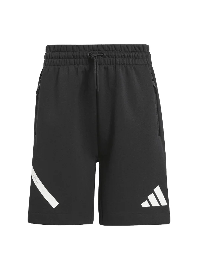 اديداس Adidas J Zne Shorts Black Training Shorts For Junior 7-8Y