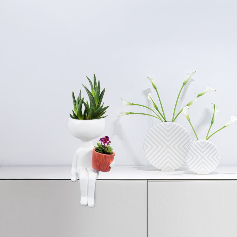 🌱 وعاء زهور من الراتنج للتصميم الداخلي والخارجي متين - Image 4