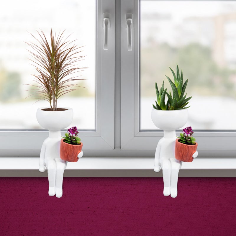🌱 وعاء زهور من الراتنج للتصميم الداخلي والخارجي متين - Image 1