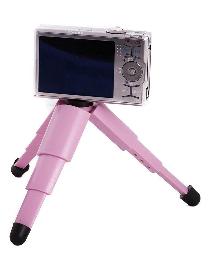 Elite Dose Cartoon Mini Tabletop Adjustable Keychain Tripod for Digital Camera - Pink  - Image 4