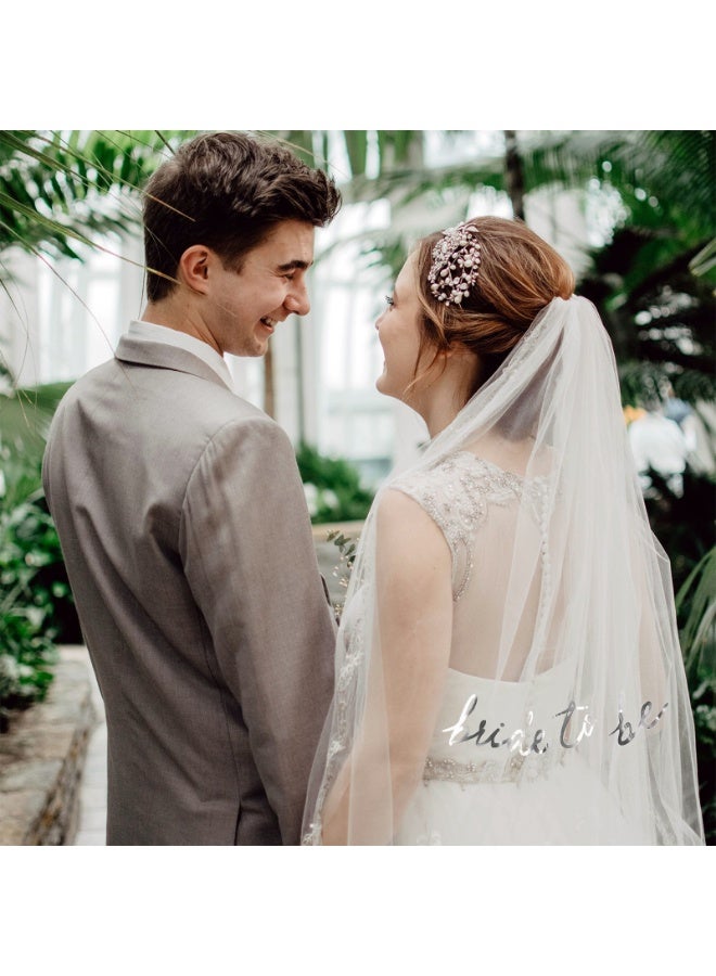 3pcs/Set Bride To Be Sash Crown and Veil for Hen Bachelorette Bridal Shower Wedding Party Favor Decorations Supplies - Image 5