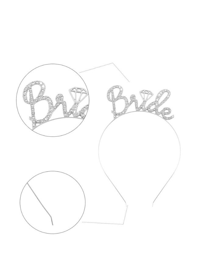 3pcs/Set Bride To Be Sash Crown and Veil for Hen Bachelorette Bridal Shower Wedding Party Favor Decorations Supplies - Image 3