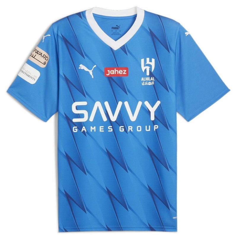 PUMA Al Hilal Football Home Neymar Jr Mens Blue Replica Jersey - Image 1